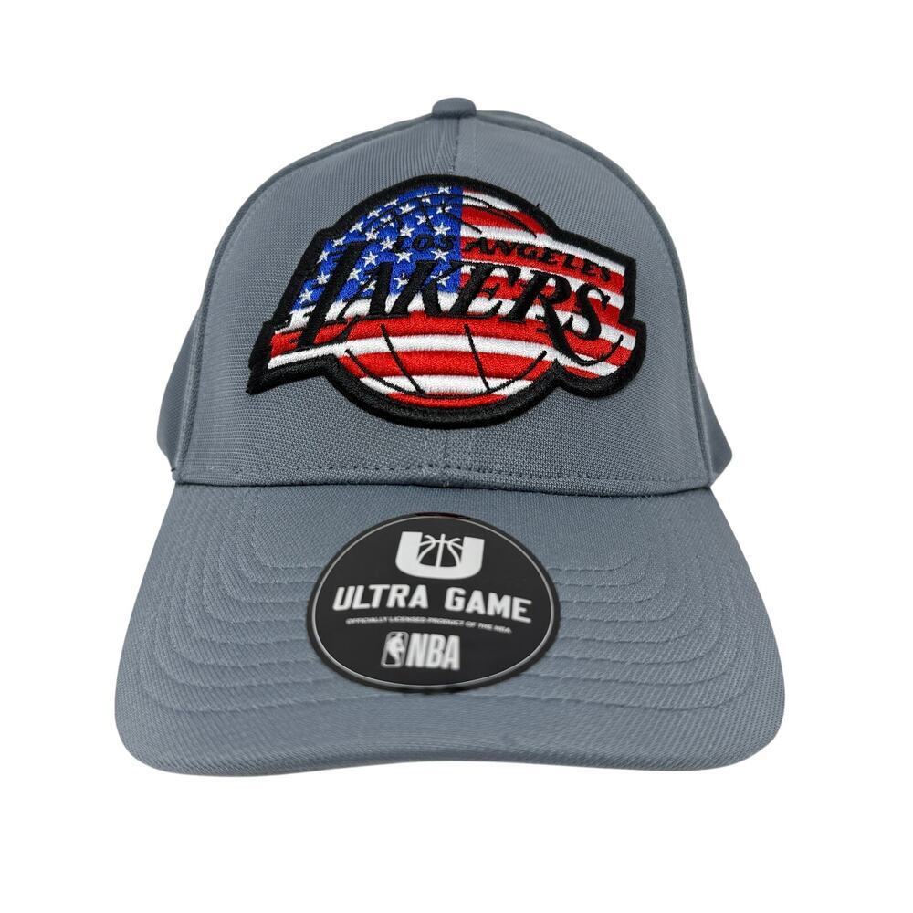 Los Angeles Lakers Gray USA Patch Performance Cap